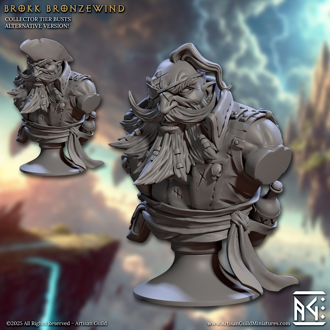 Brokk Bronzebeard Bust (2 Variants Available) - Artisan Guild