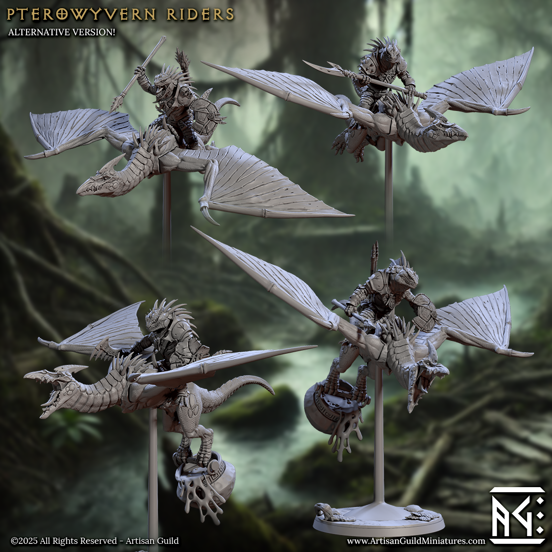 Pterowyvern Riders, Set 1 (4 Variants Available) - Artisan Guild