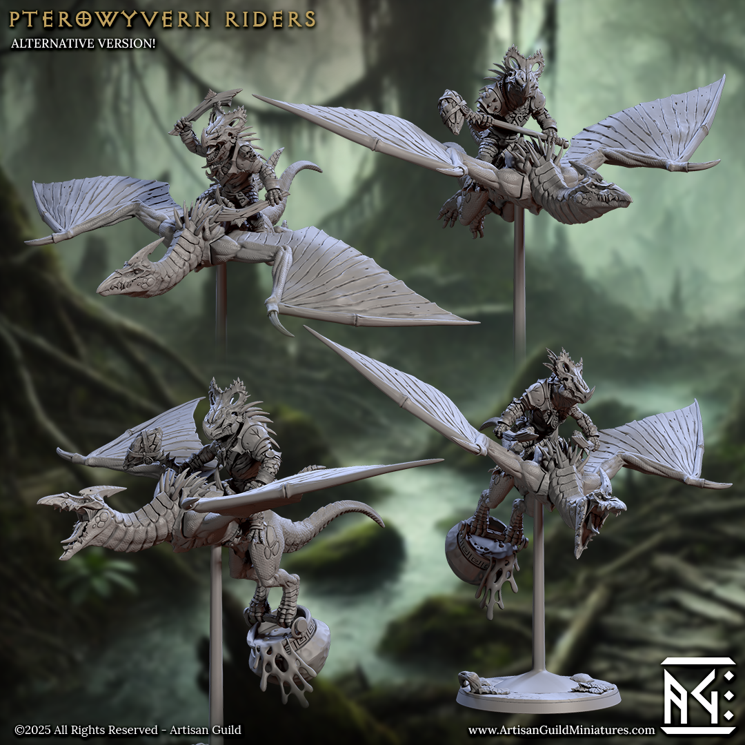 Pterowyvern Riders, Set 2 (4 Variants Available) - Artisan Guild