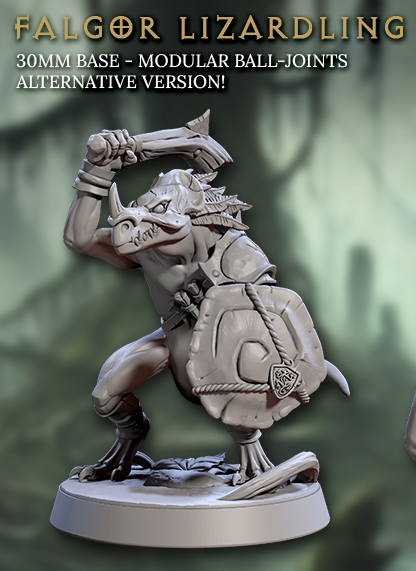 Falgor Lizardlings, Skink Warriors - Helmets (6 Variants Available) - Artisan Guild