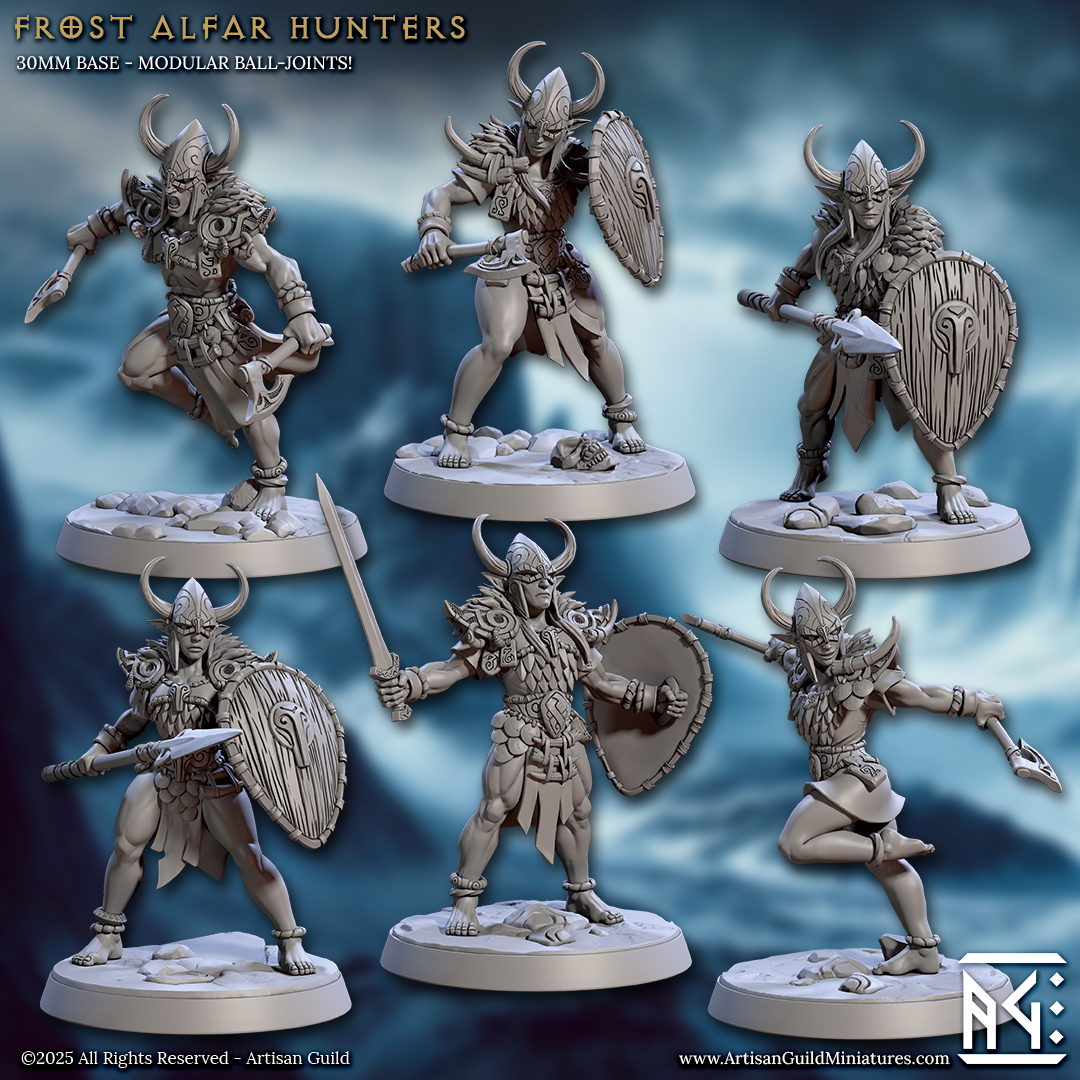Frost Alfar, Winter Elves - Helmets (6 Variants Available) - Artisan Guild