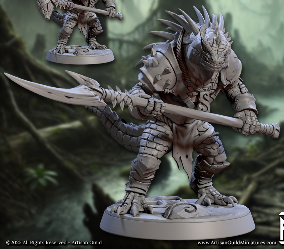 Lizardmen of Falgor, Set 1 (6 Variants Available) - Artisan Guild