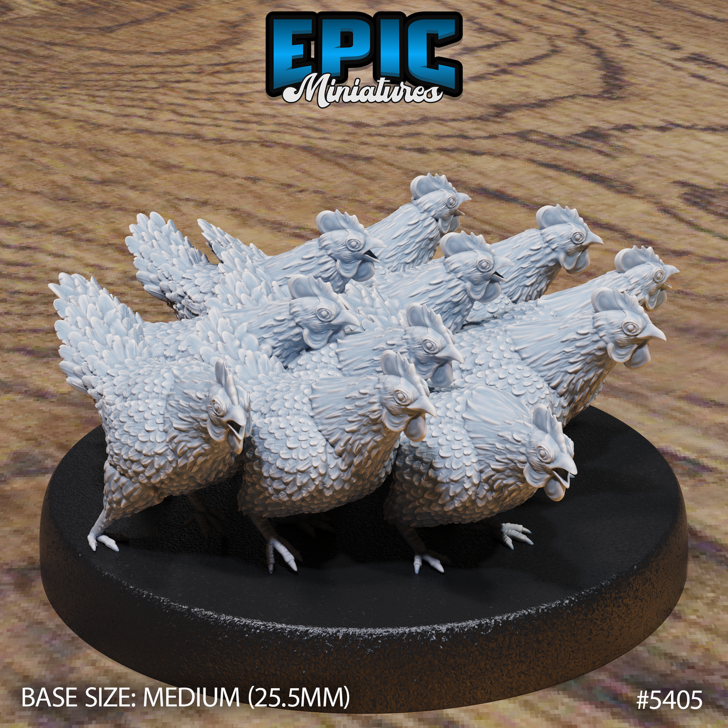 Chicken Swarm (2 Variants Available) - Epic Miniatures