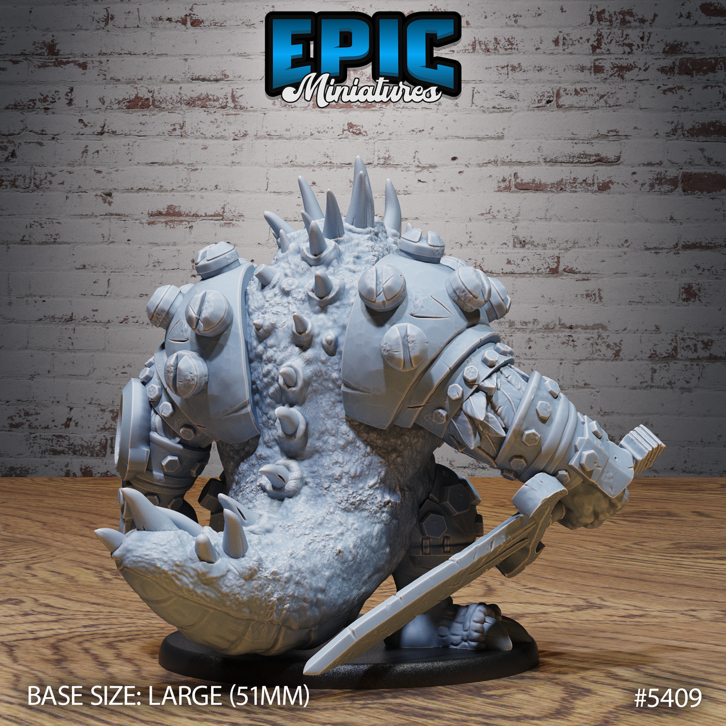 Bulky Lizard Bandit (3 Variants Available) - Epic Miniatures