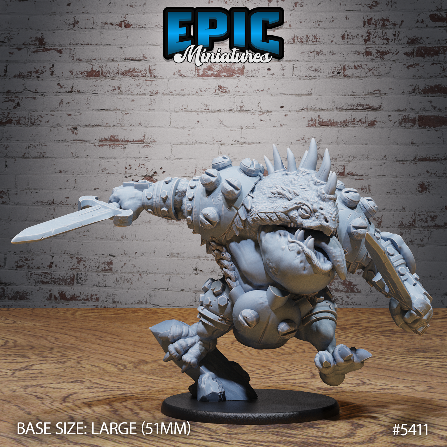 Bulky Lizard Bandit (3 Variants Available) - Epic Miniatures
