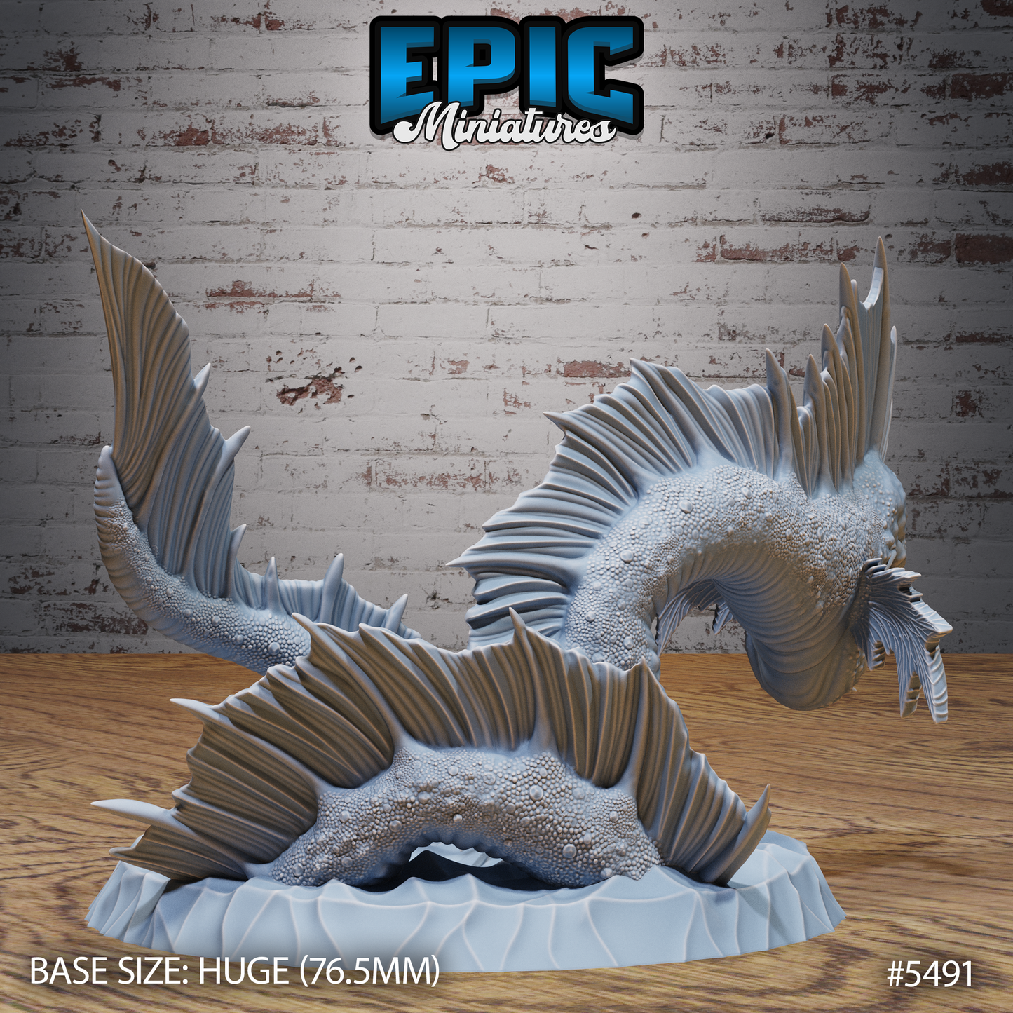 Sea Serpent Monster (3 Variants Available) - Epic Miniatures
