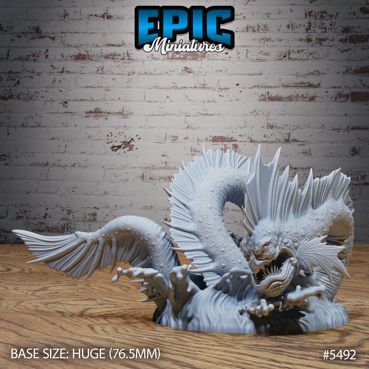 Sea Serpent Monster (3 Variants Available) - Epic Miniatures