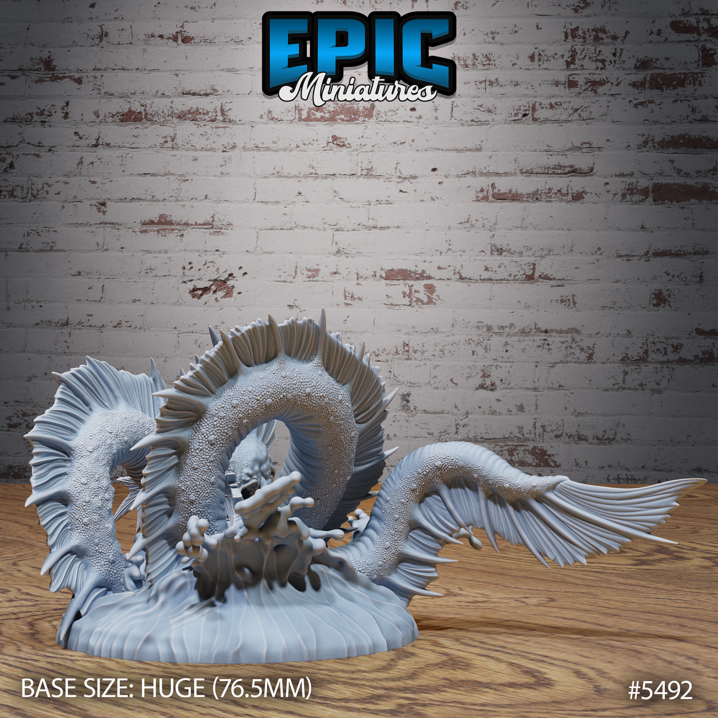 Sea Serpent Monster (3 Variants Available) - Epic Miniatures