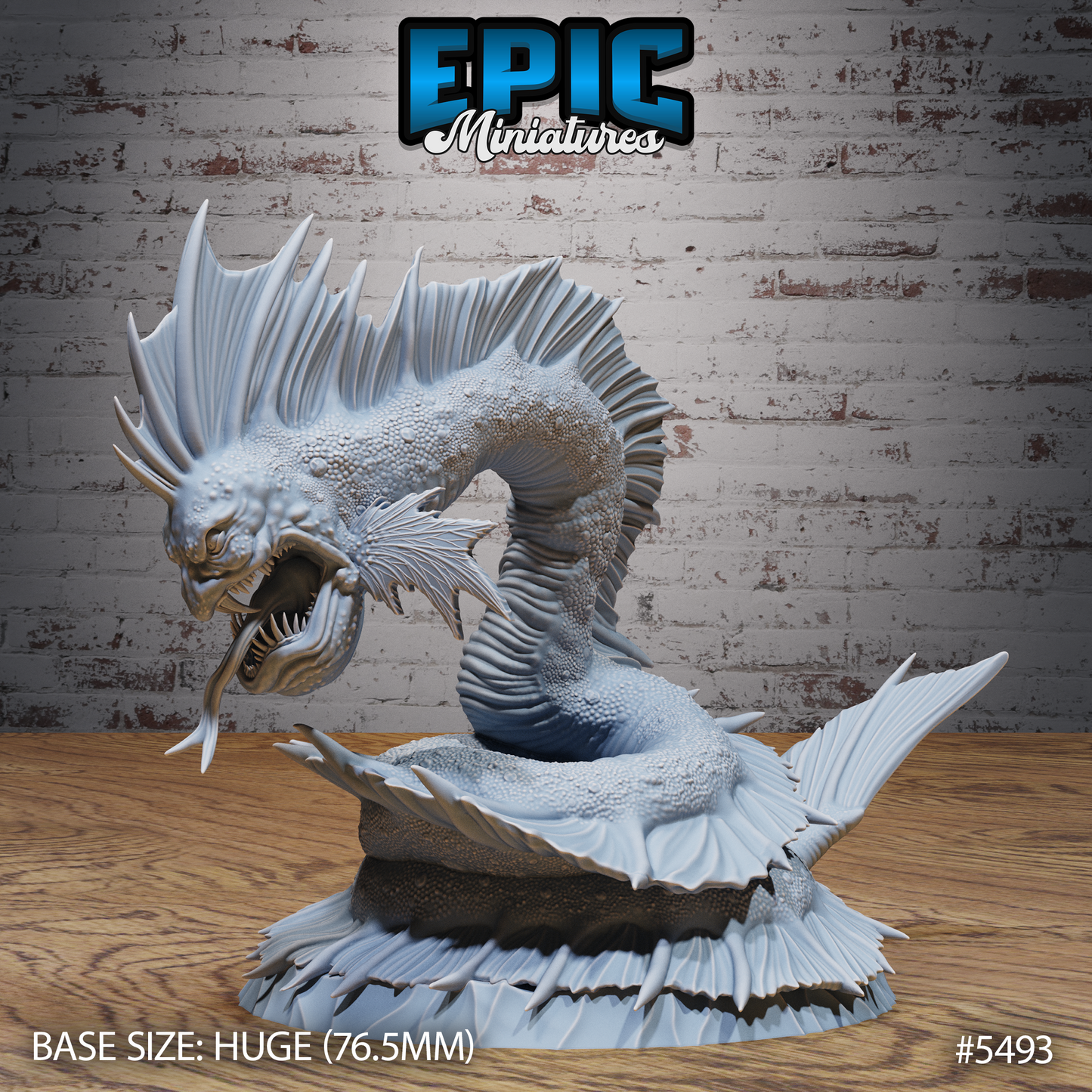 Sea Serpent Monster (3 Variants Available) - Epic Miniatures