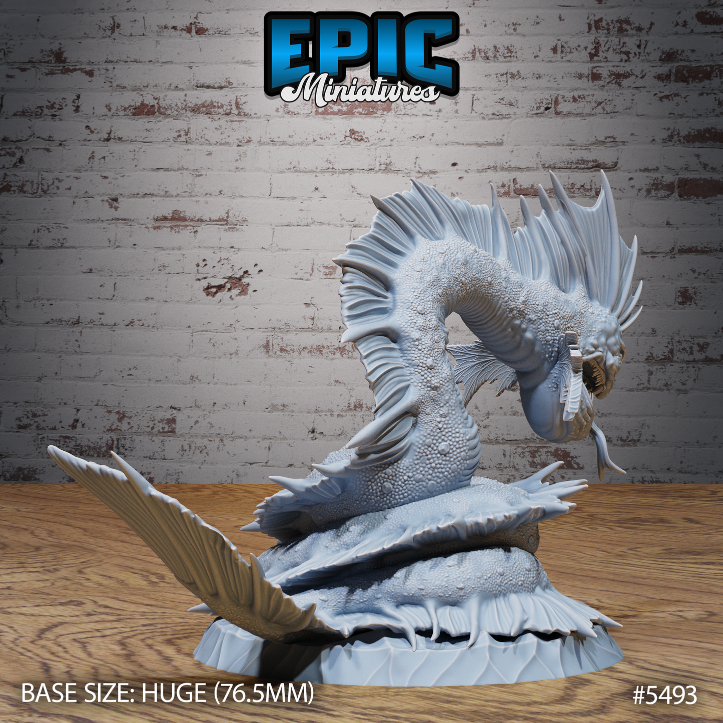 Sea Serpent Monster (3 Variants Available) - Epic Miniatures