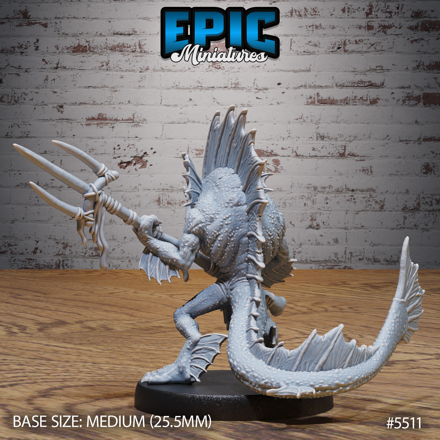 Fishfolk Warrior (3 Variants Available) - Epic Miniatures