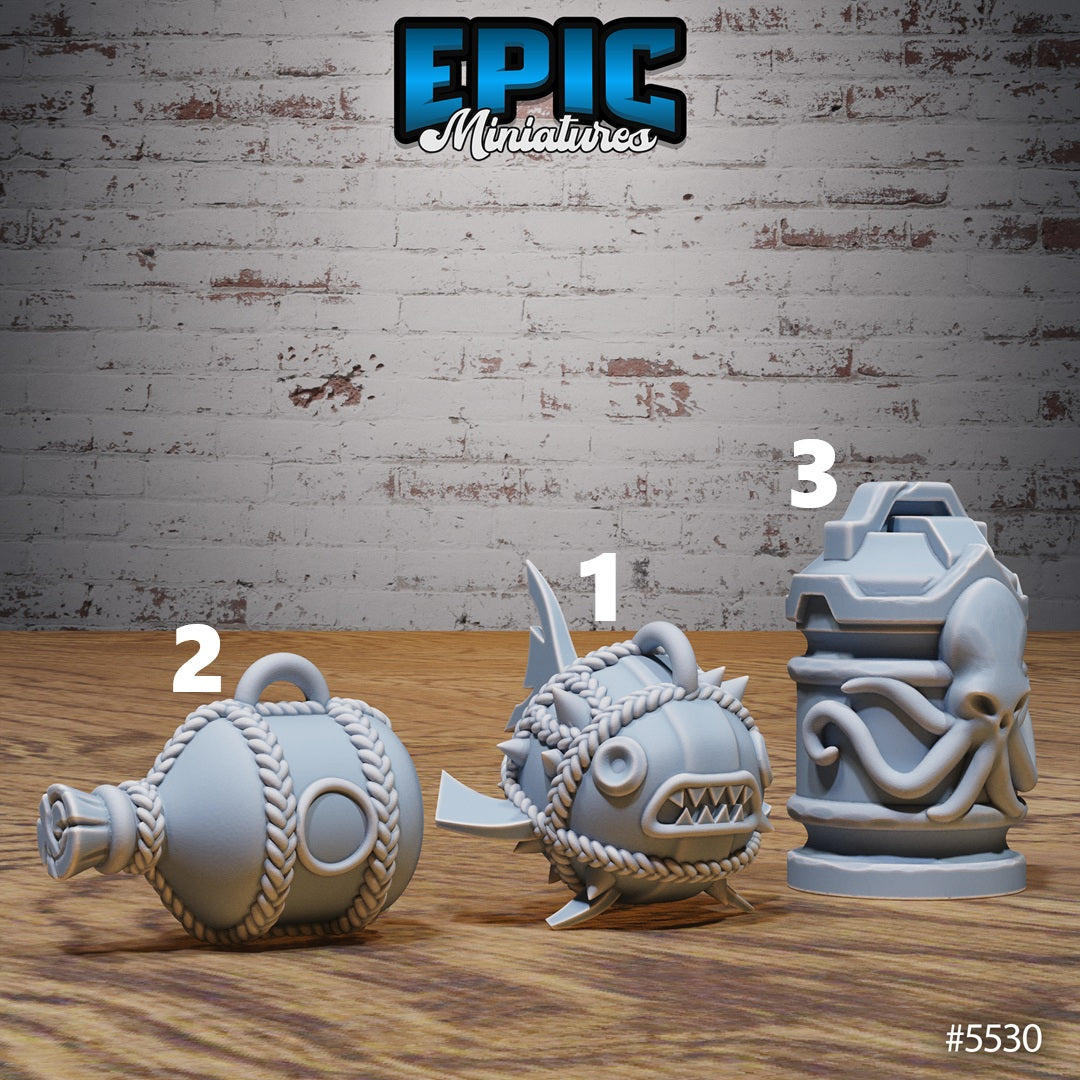 Underwater Scatter, Decorations (7 Variants Available) - Epic Miniatures