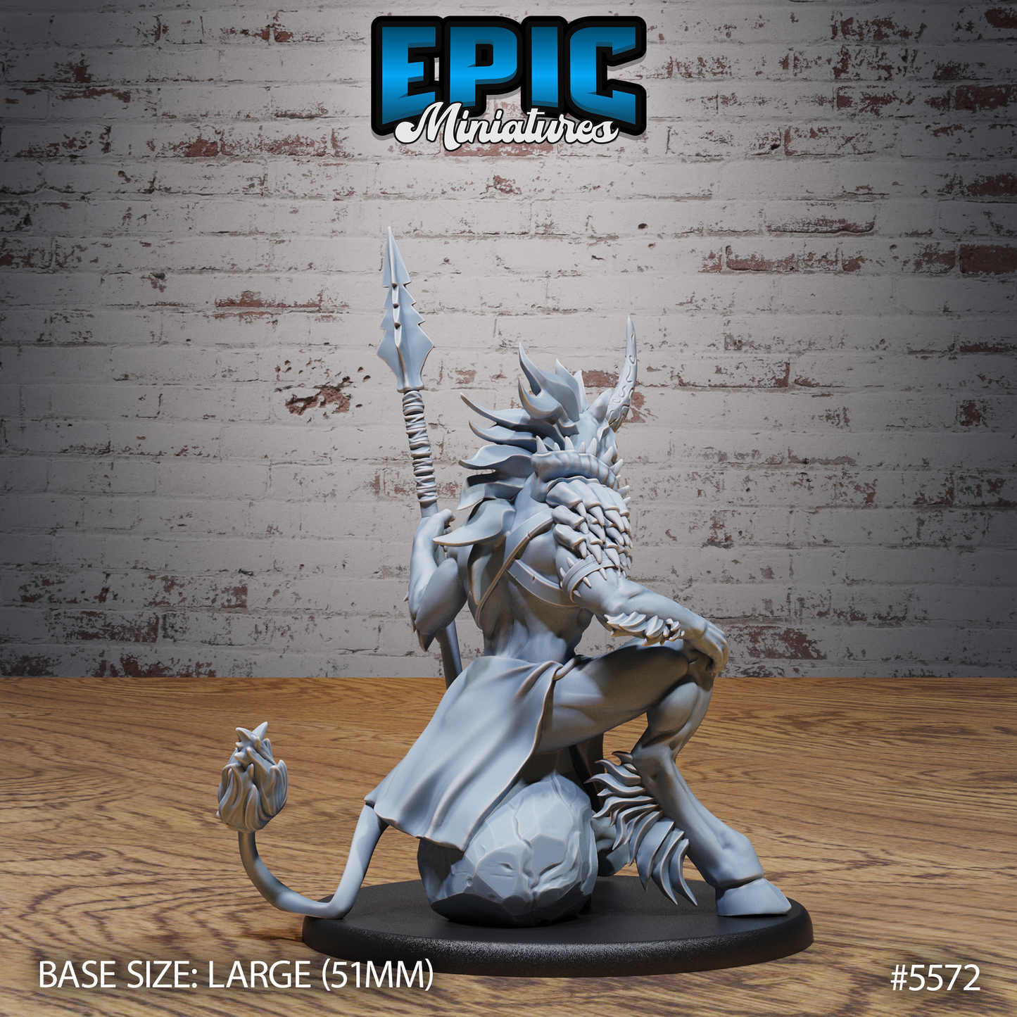 Unicorn Folk Warrior (3 Variants Available) - Epic Miniatures