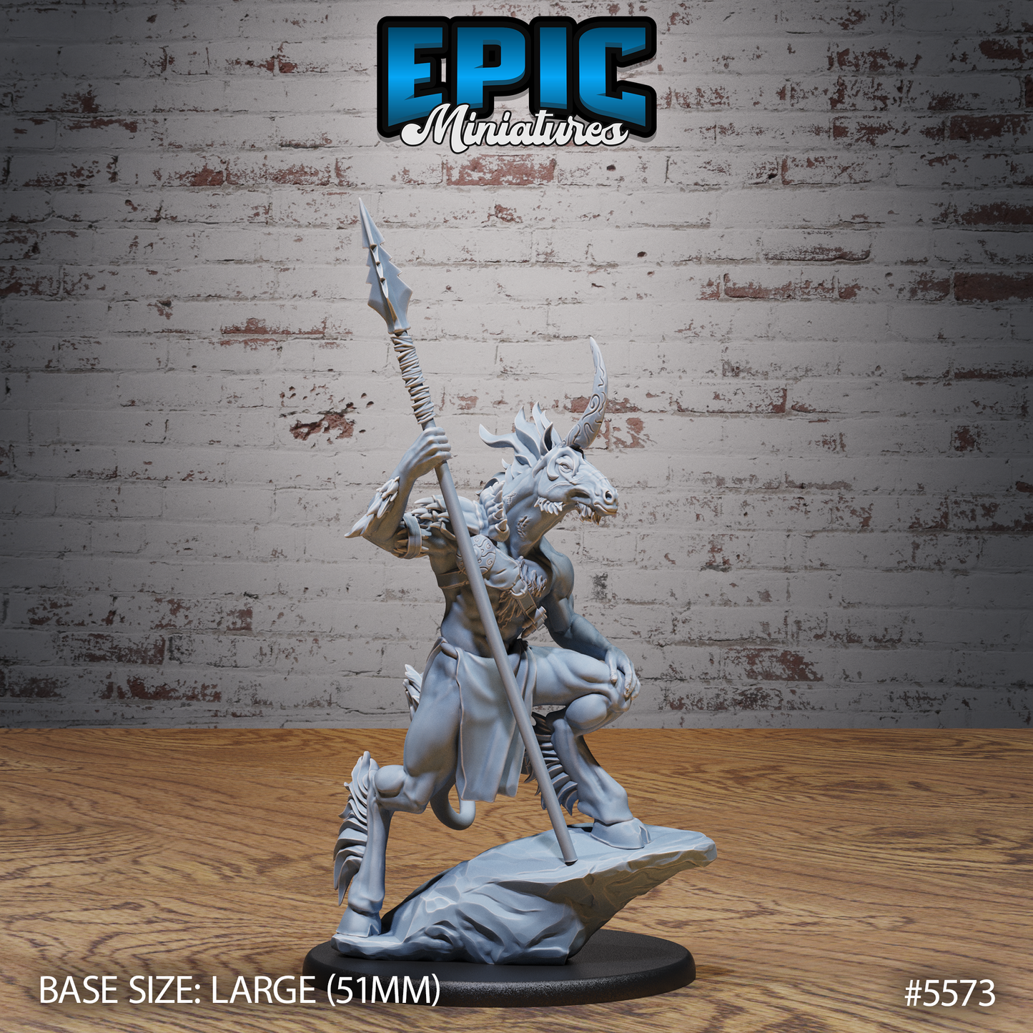 Unicorn Folk Warrior (3 Variants Available) - Epic Miniatures