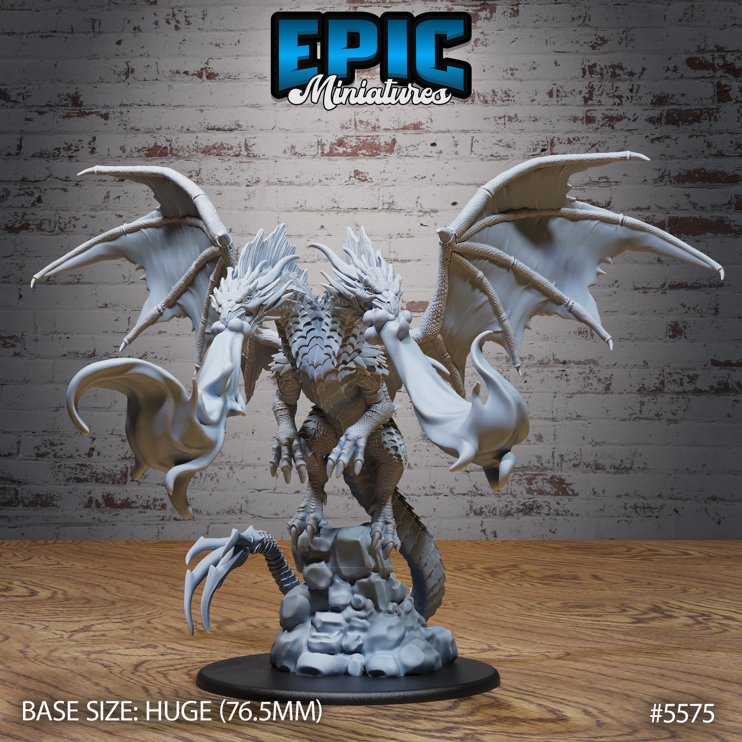 Two Headed Dragon (4 Variants Available) - Epic Miniatures
