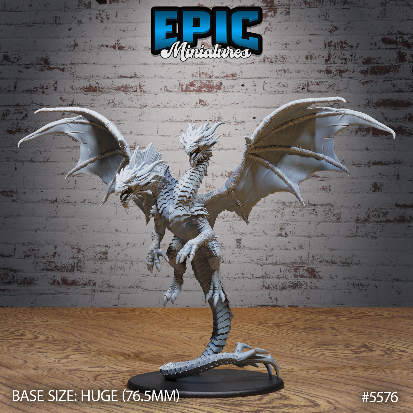 Two Headed Dragon (4 Variants Available) - Epic Miniatures