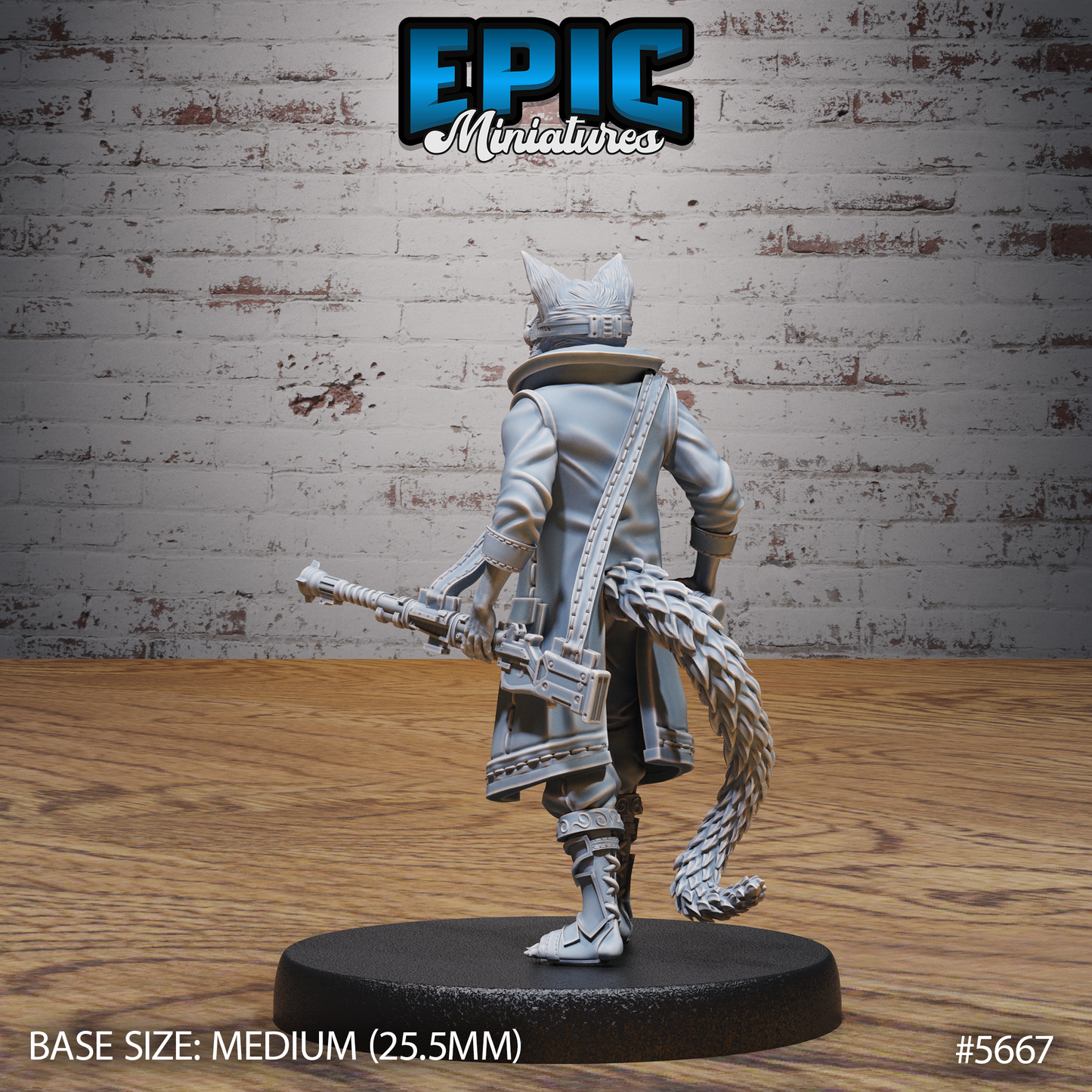 Catfolk Gunner Jasper (3 Variants Available) - Epic Miniatures