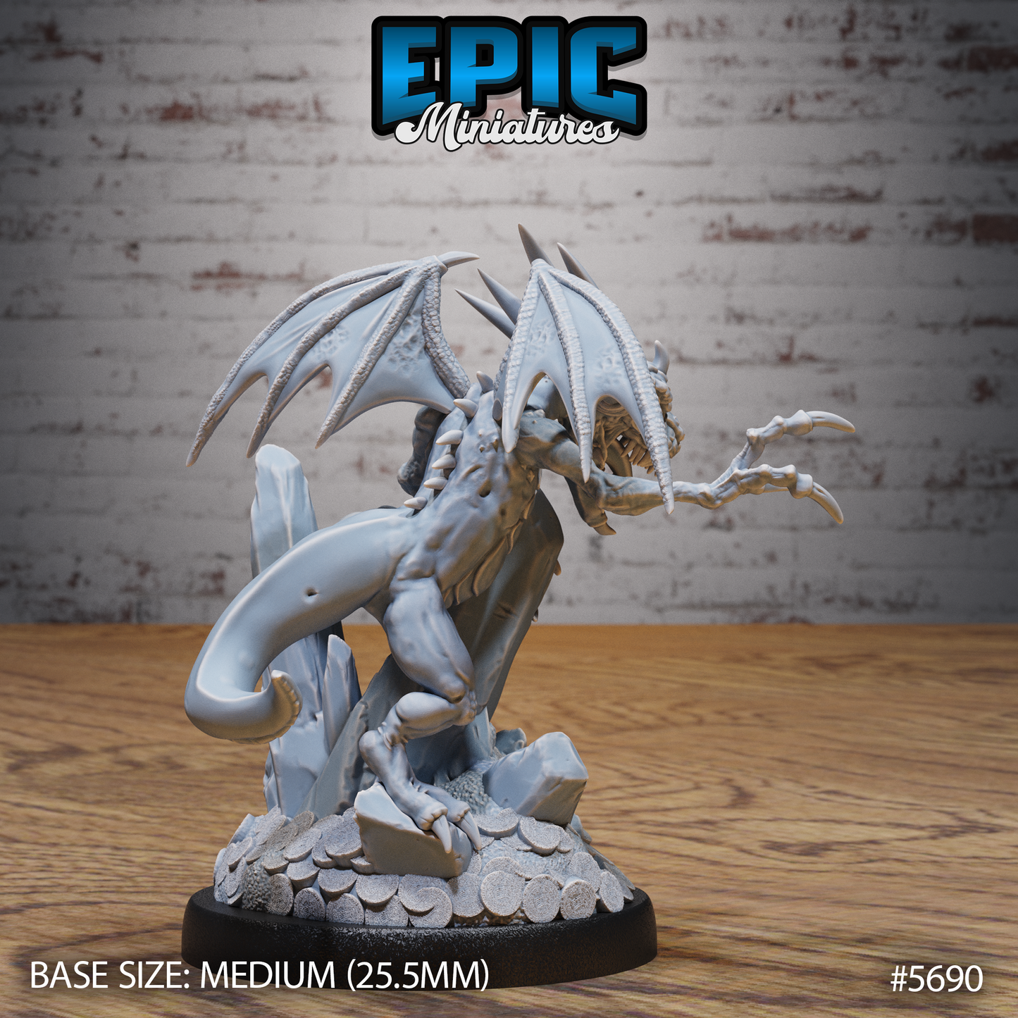 Abyss Drake (4 Variants Available) - Epic Miniatures
