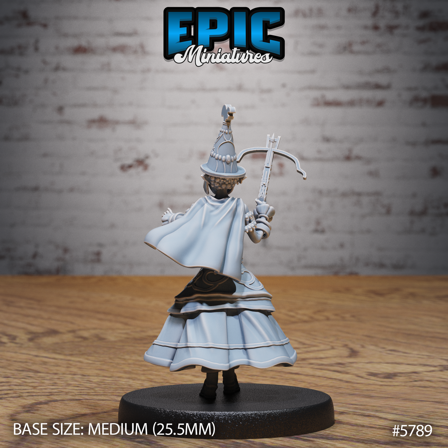 Half-Elf Bard (3 Variants Available) - Epic Miniatures