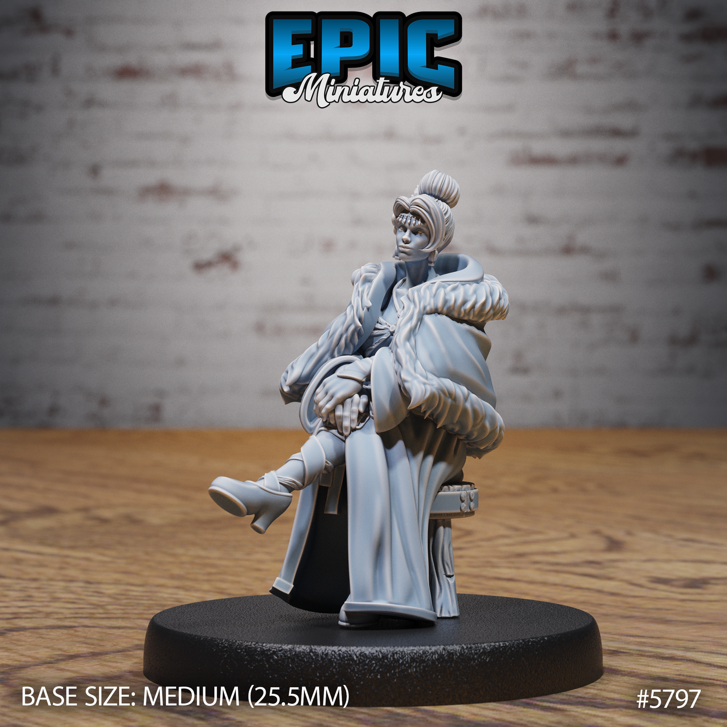 Bearded Lady - Beardless (3 Variants Available) - Epic Miniatures