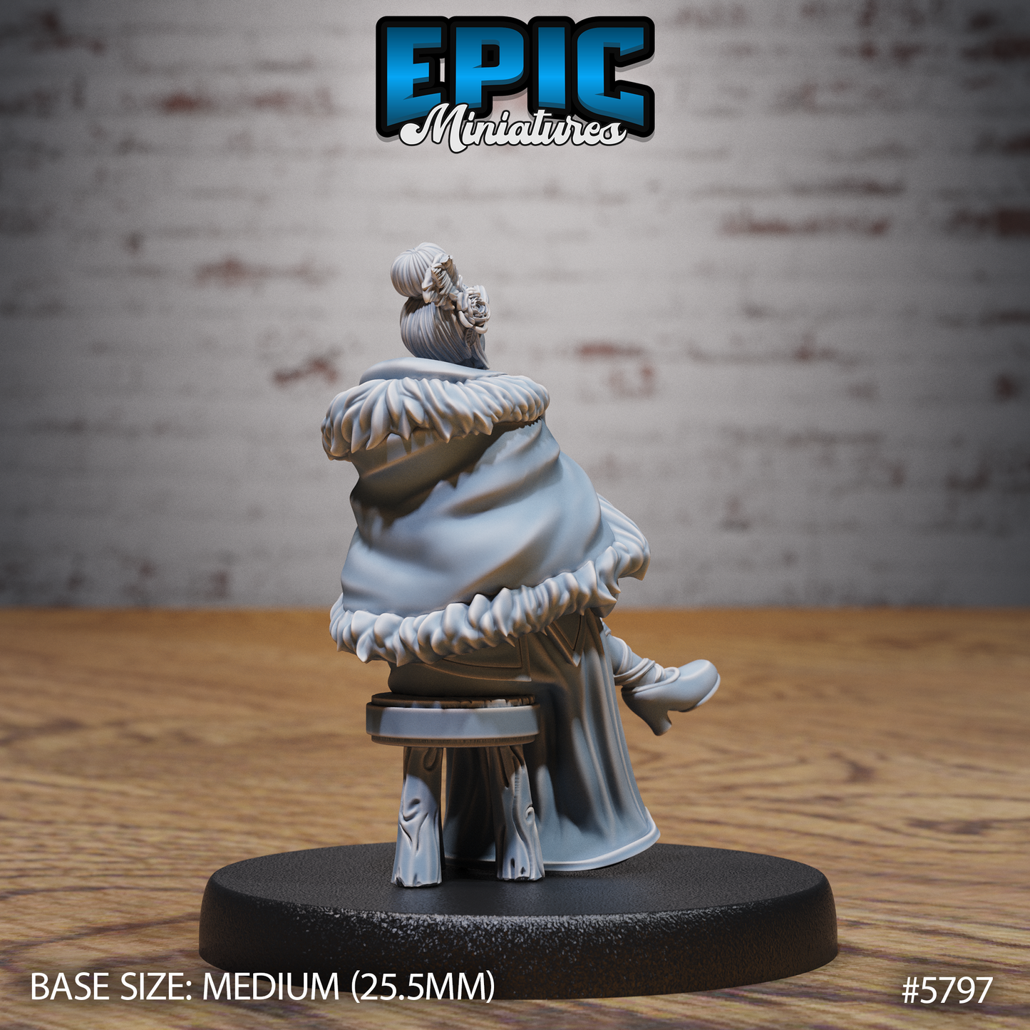 Bearded Lady - Beardless (3 Variants Available) - Epic Miniatures
