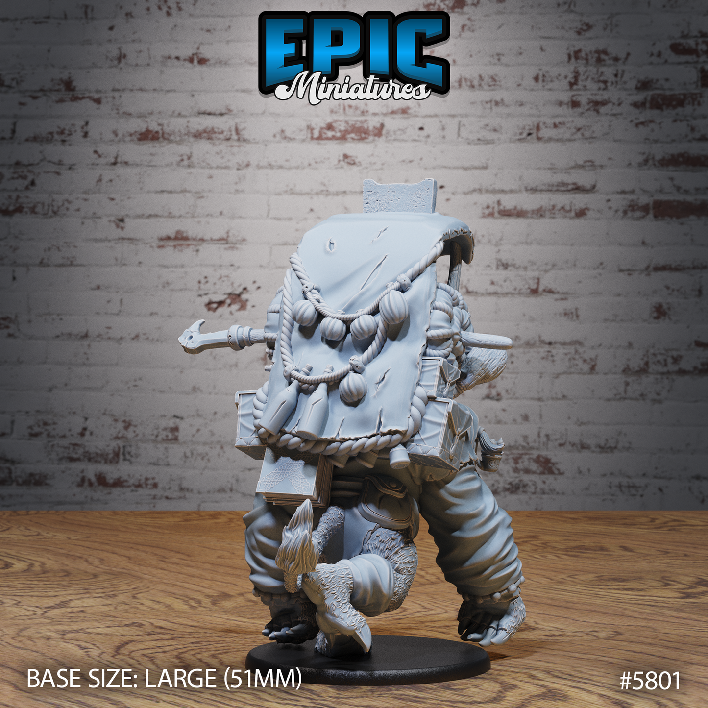 Giant Sloth Nomad - Backpack (3 Variants Available) - Epic Miniatures