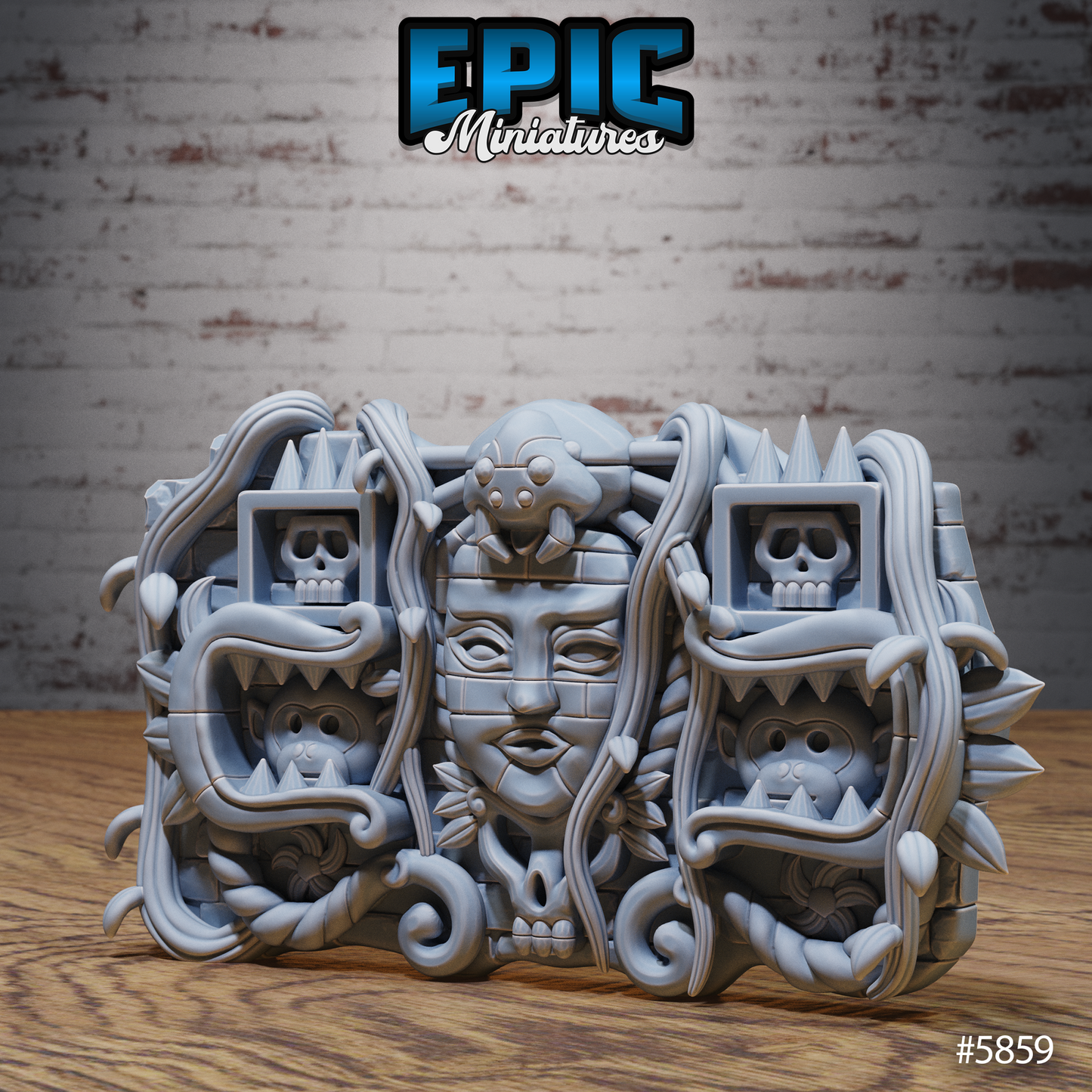 Untamed Jungle, Terrain Scatter Set - Walls (8 Variants Available) - Epic Miniatures