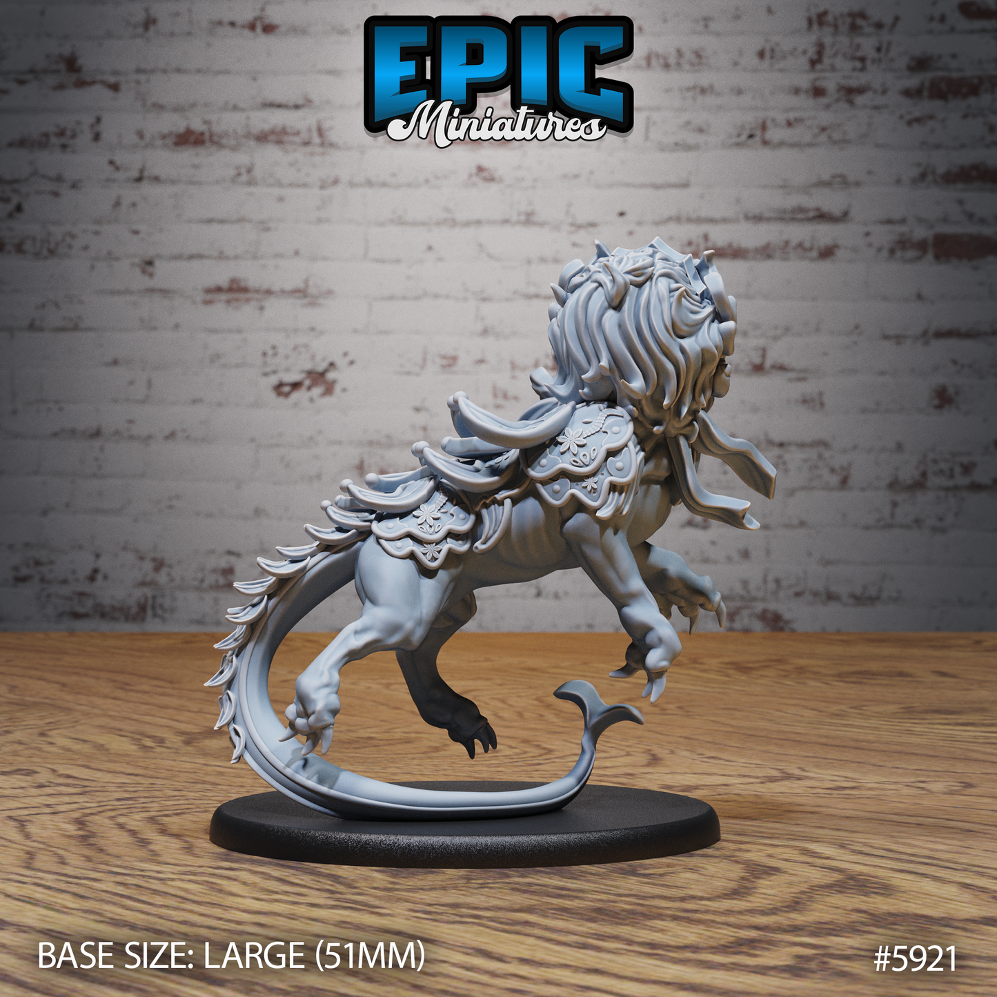 Guardian Lion (3 Variants Available) - Epic Miniatures