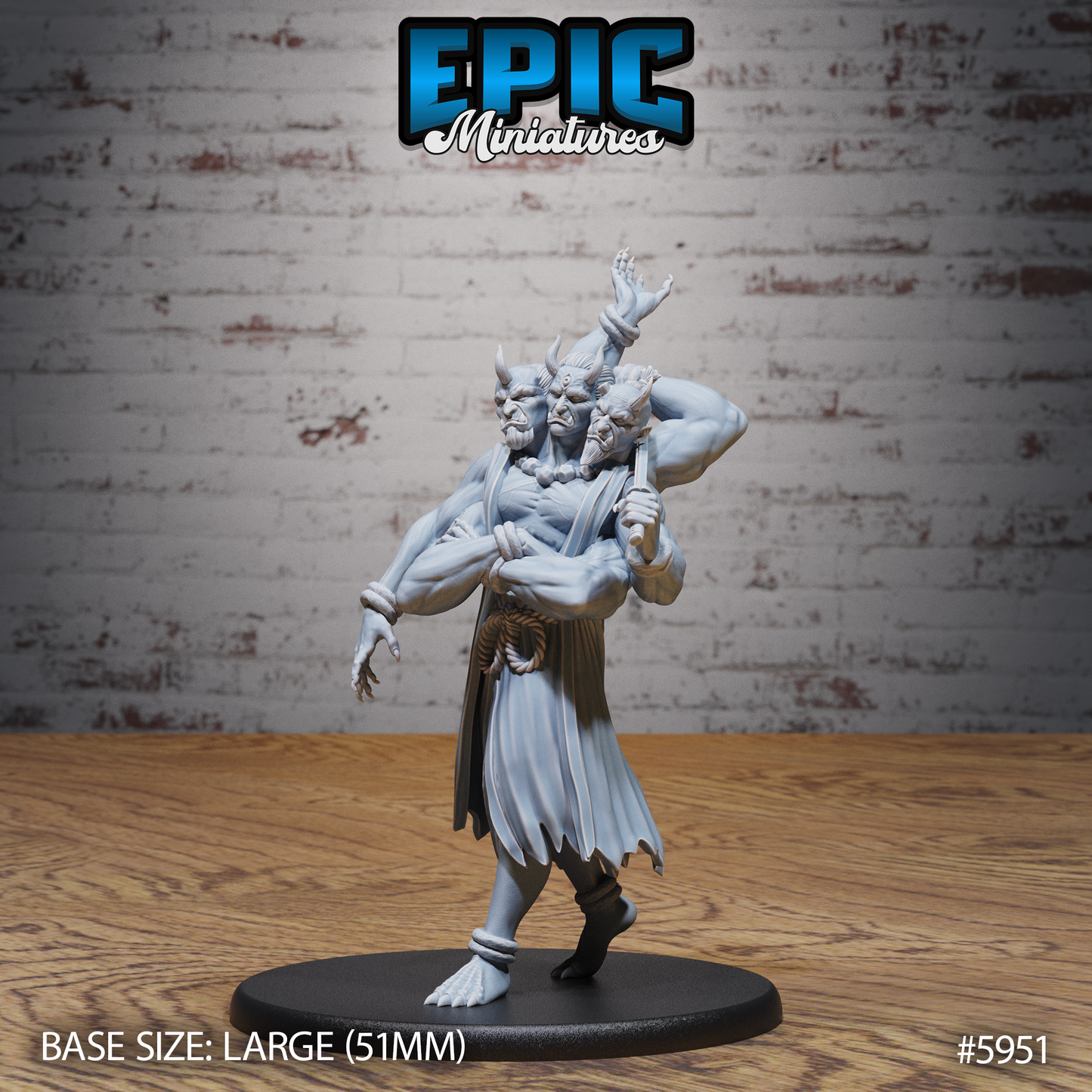 3 Heads Oni (3 Variants Available) - Epic Miniatures