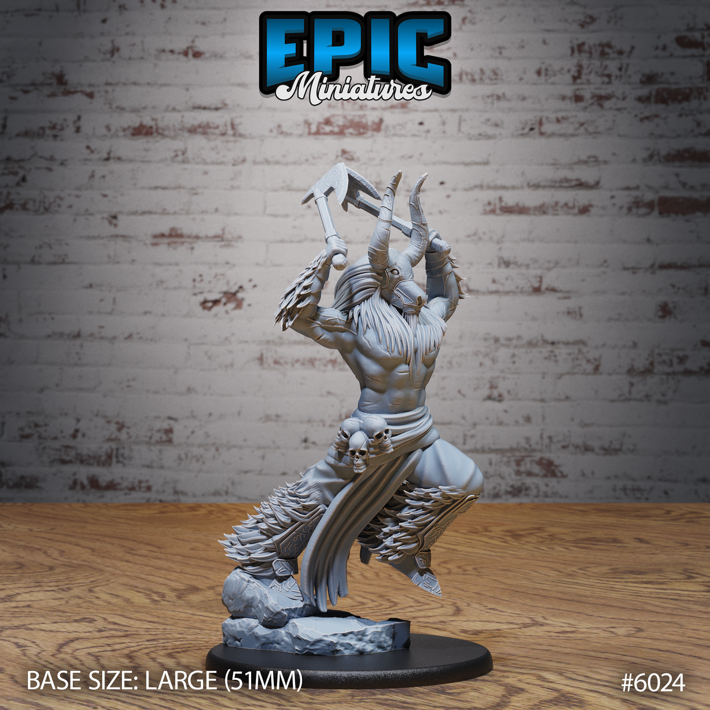 Bull Spirit Warrior (3 Variants Available) - Epic Miniatures