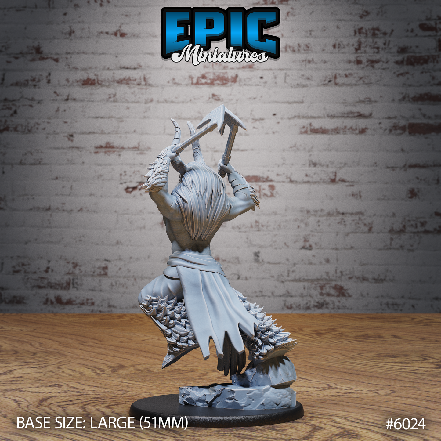 Bull Spirit Warrior (3 Variants Available) - Epic Miniatures