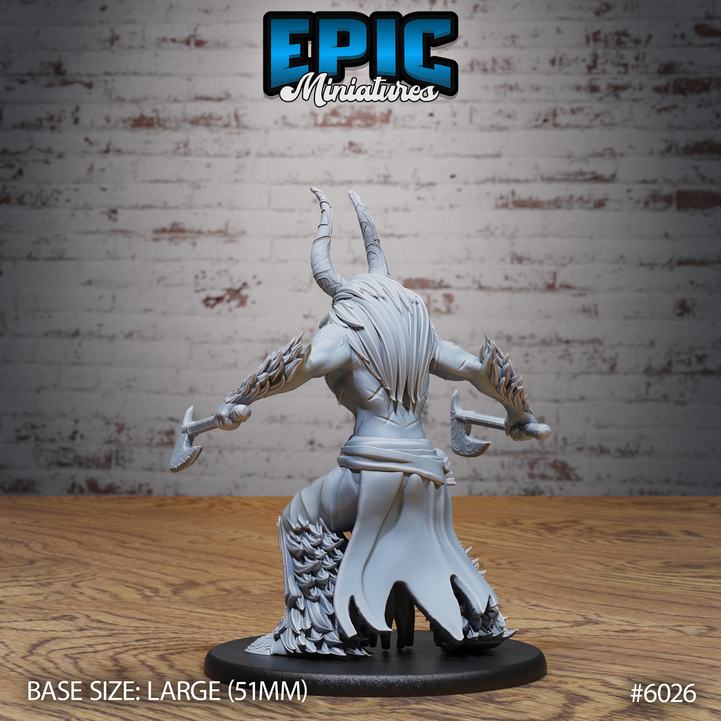 Bull Spirit Warrior (3 Variants Available) - Epic Miniatures