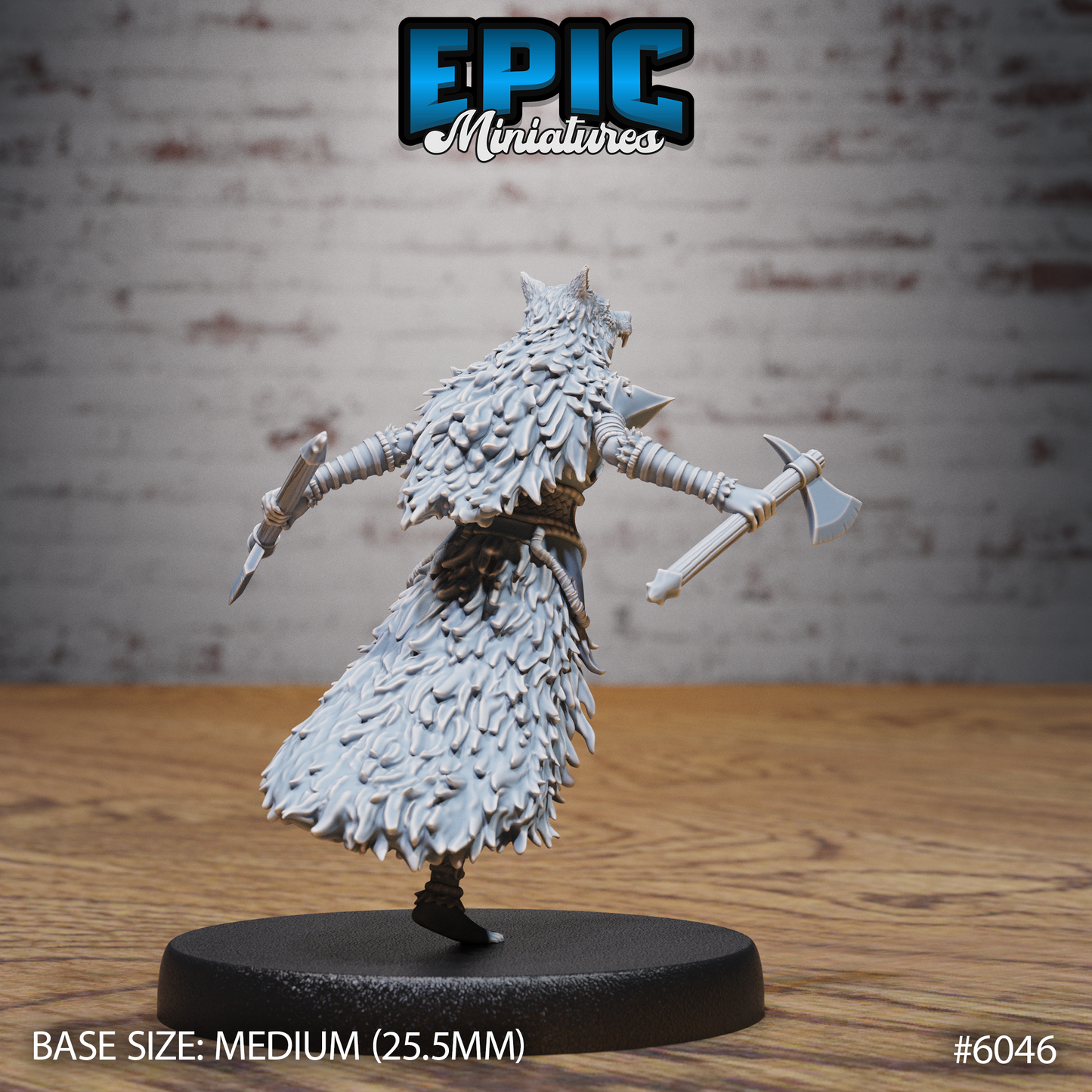 Wolf Spirit Huntress (4 Variants Available) - Epic Miniatures