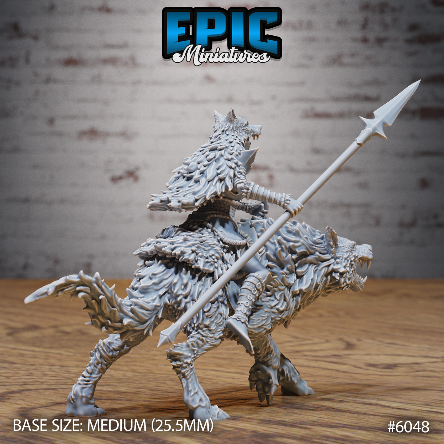 Wolf Spirit Huntress (4 Variants Available) - Epic Miniatures