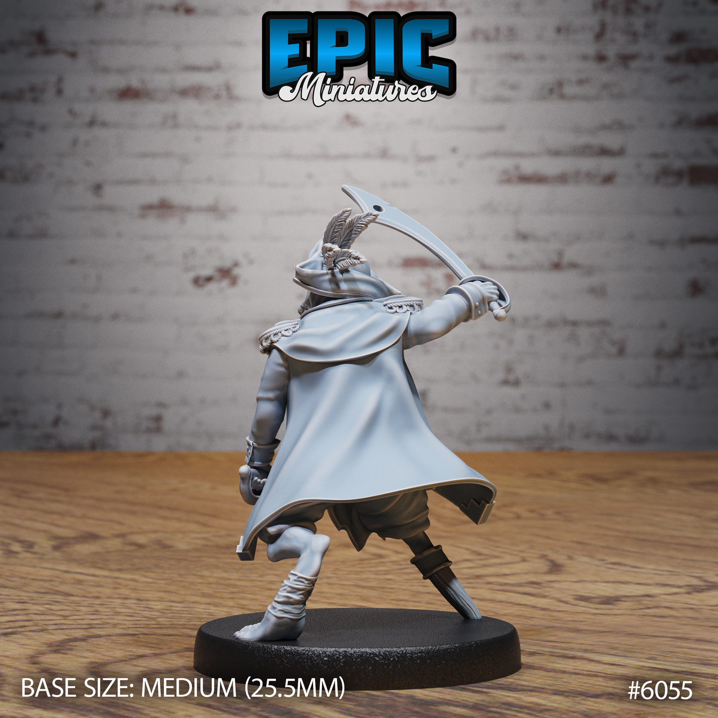 Ratfolk Pirate Captain (3 Variants Available) - Epic Miniatures