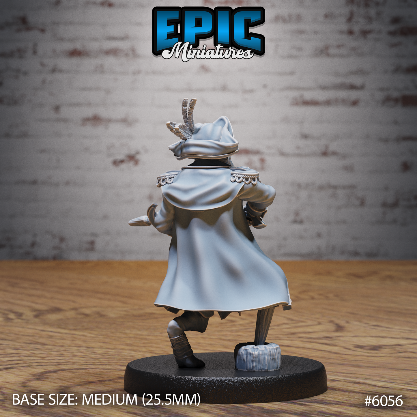 Ratfolk Pirate Captain (3 Variants Available) - Epic Miniatures