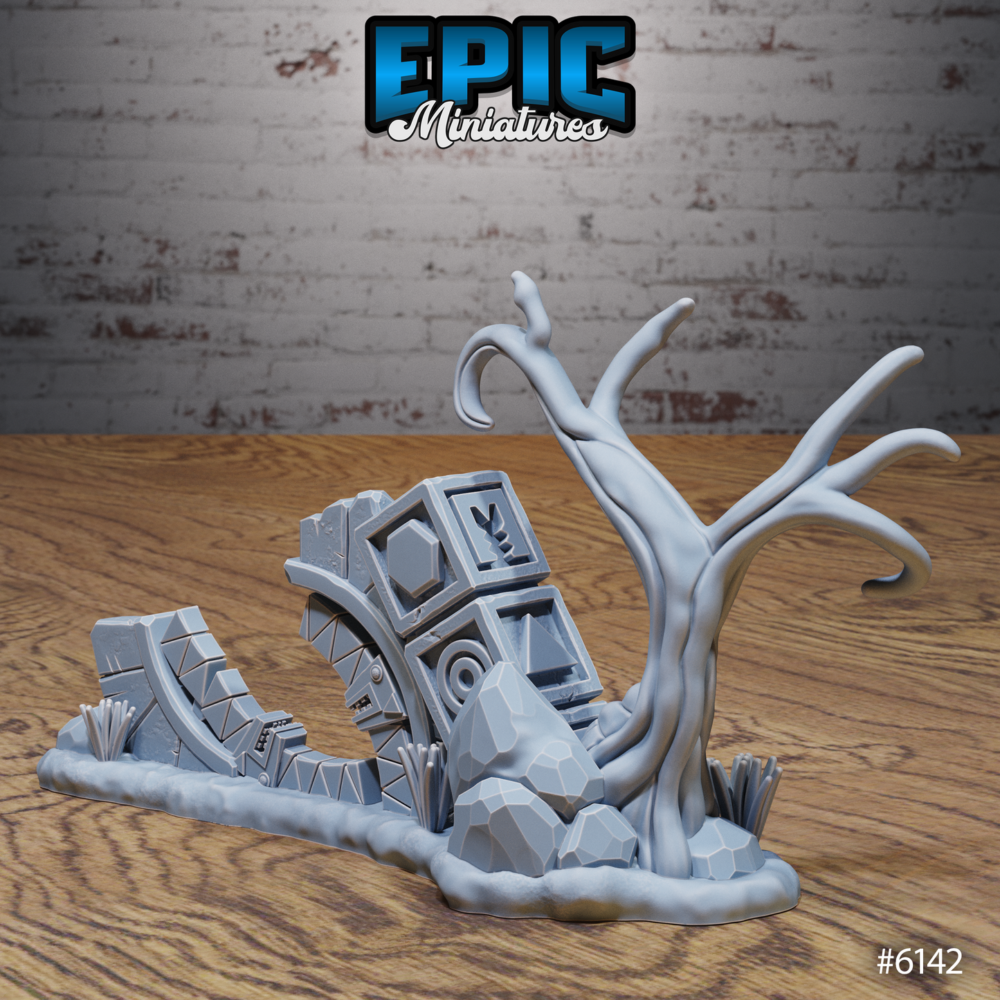 Swamp Lands Terrain Scatter Set - Dungeon Entrance, Portals and Ruins (7 Variants Available) - Epic Miniatures