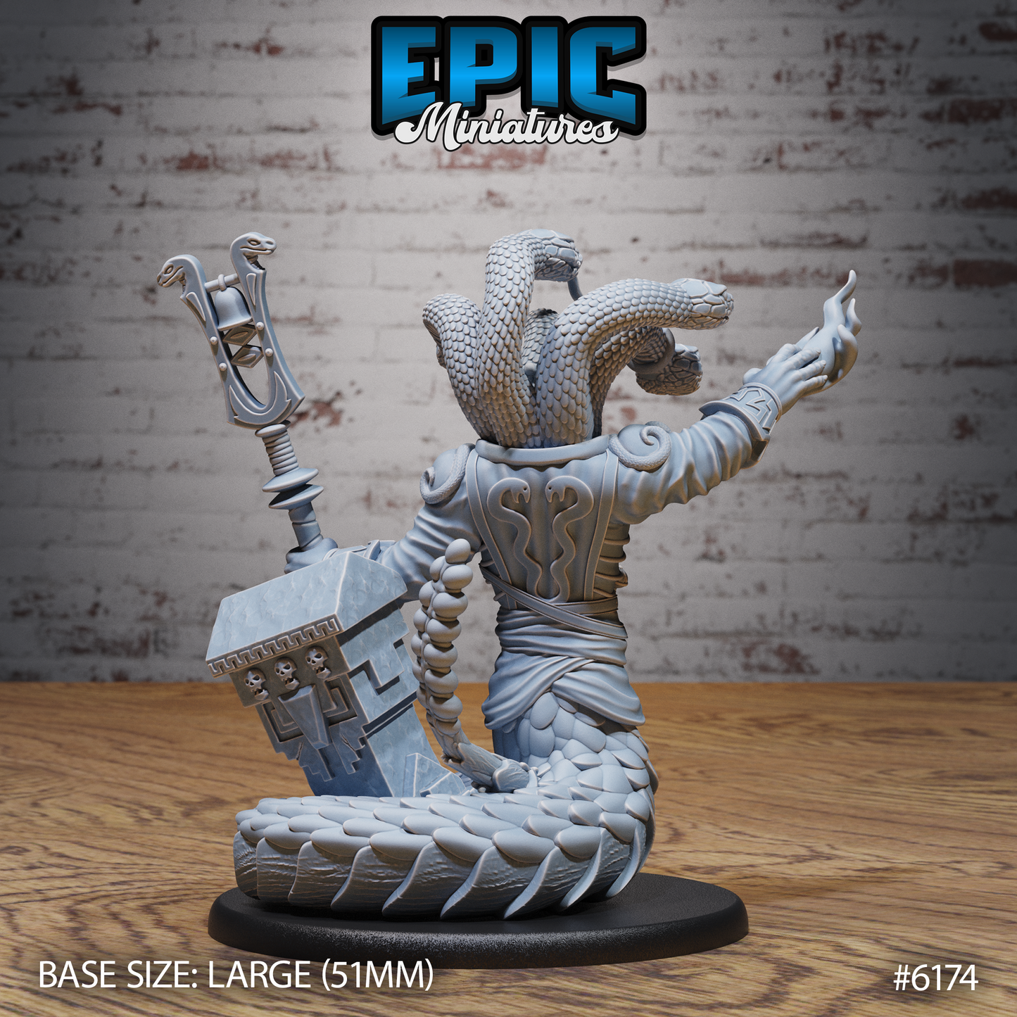 Snake Shaman (3 Variants Available) - Epic Miniatures