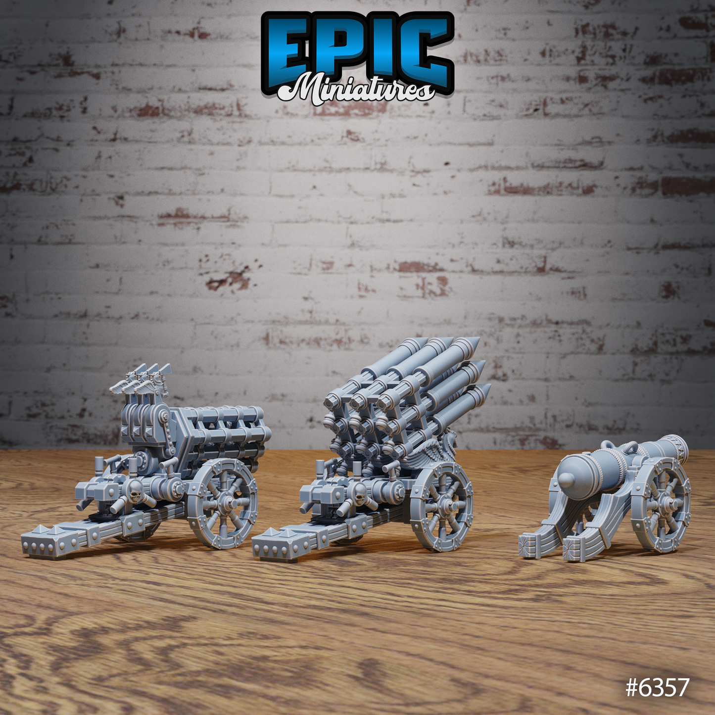 Dwarf Cannons (3 Variants Available) - Epic Miniatures