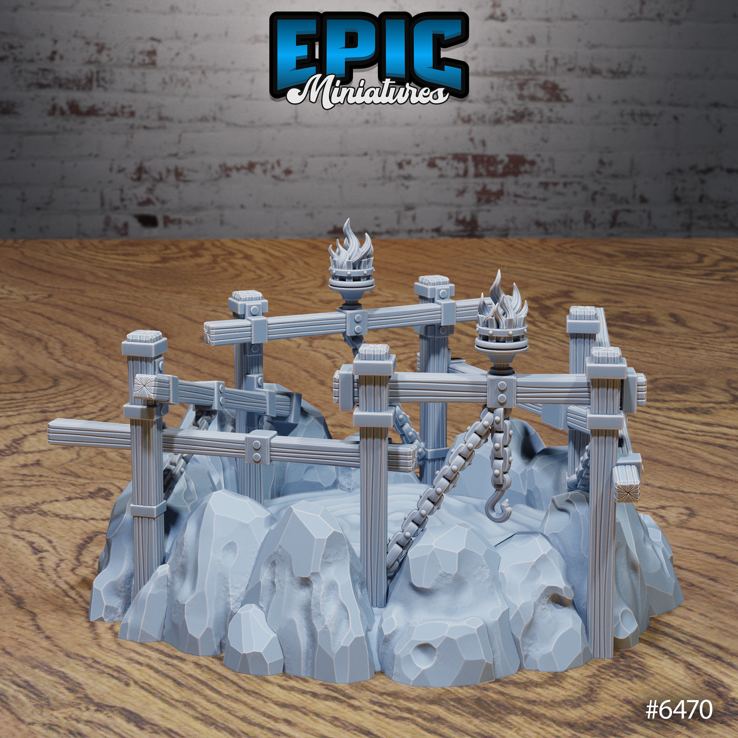 Goblin Camp Scatter Terrain - Campfires, Cooking Bits and Fish Ponds (7 Variants Available) - Epic Miniatures