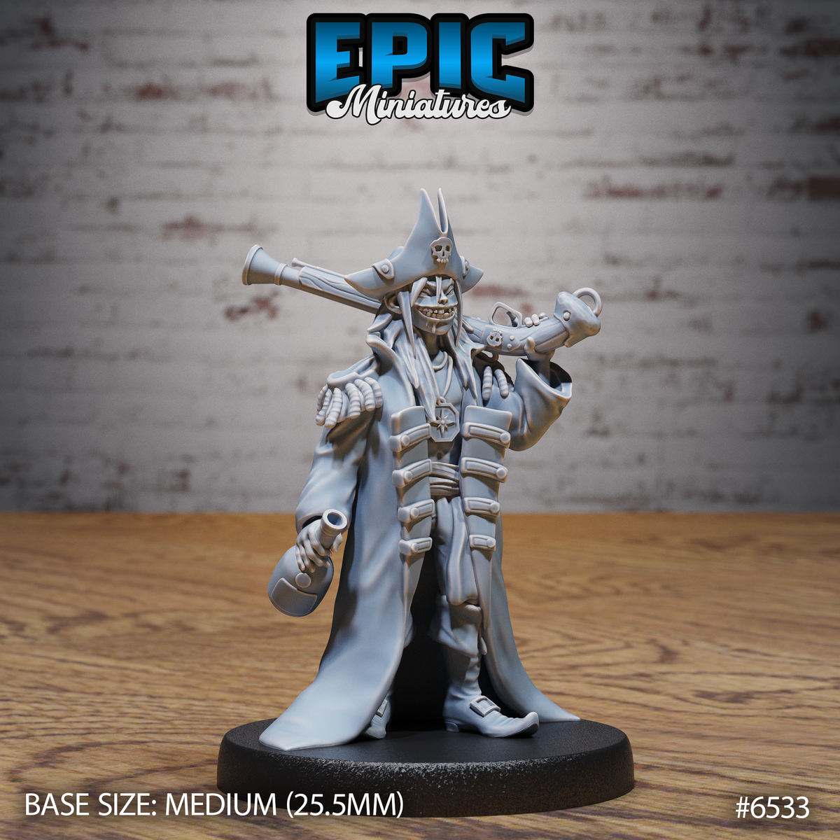 Pirate Crew, Set 1 (5 Variants Available) - Epic Miniatures