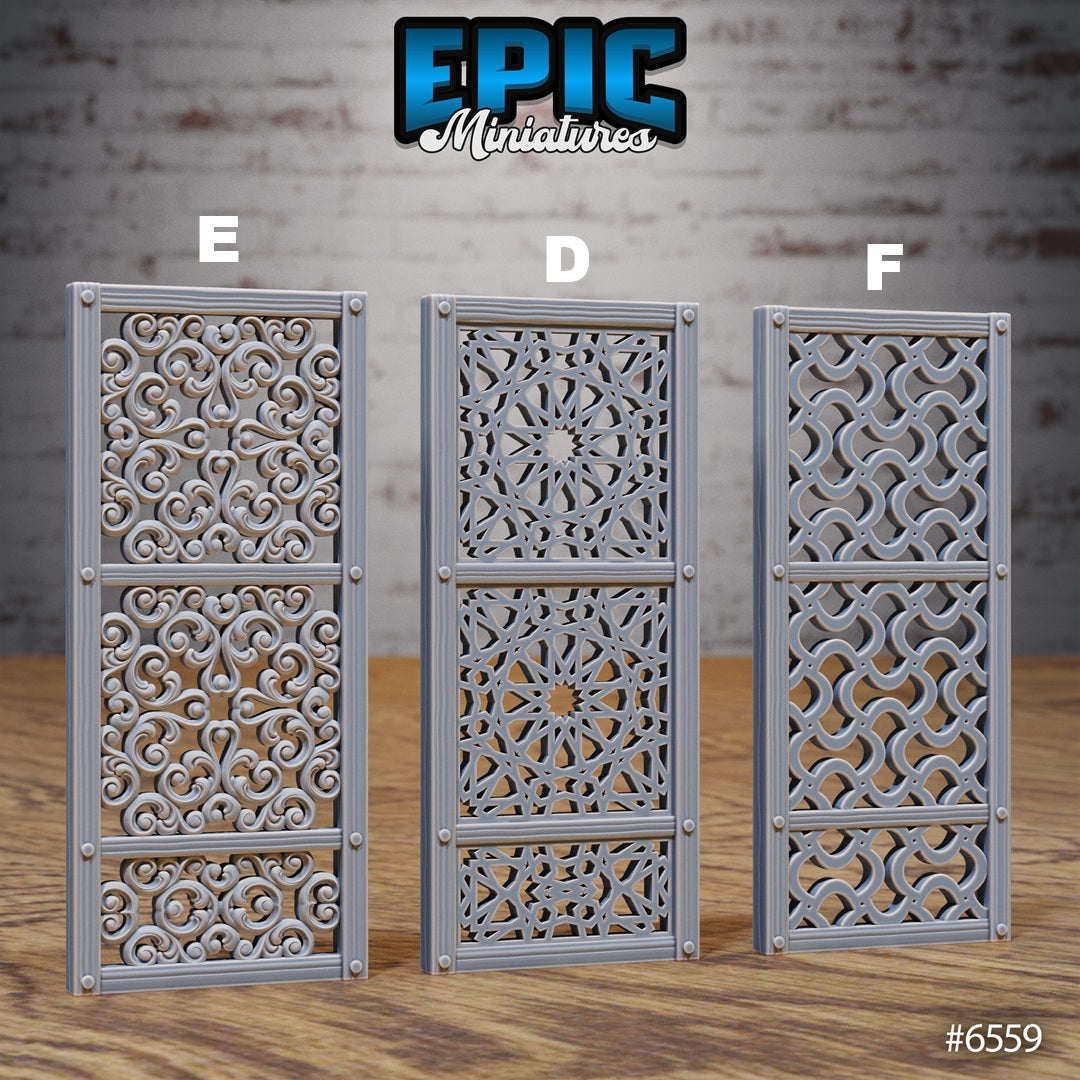 Magical Library Terrain Scatter Set - Stairs, Ladders & Wall Cages (6 Variants Available) - Epic Miniatures