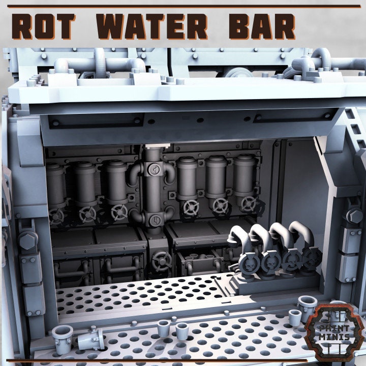 Rot Water Bar - Scenery Kit 32mm Scale - Print Minis