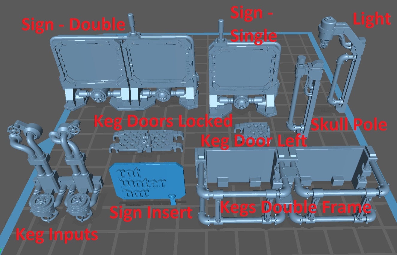 Rot Water Bar - Scenery Kit 32mm Scale - Print Minis