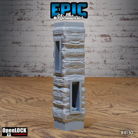 Bone Dry Desert Tiles, Walls & Columns (OpenLock) - Epic Miniatures