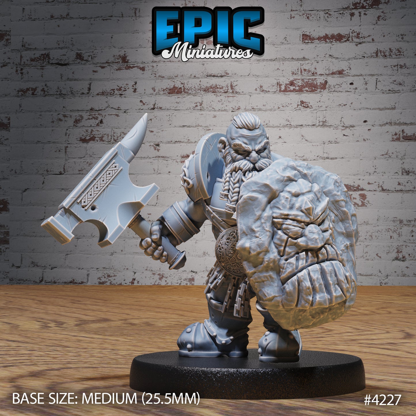 Champion Dwarf - Epic Miniatures