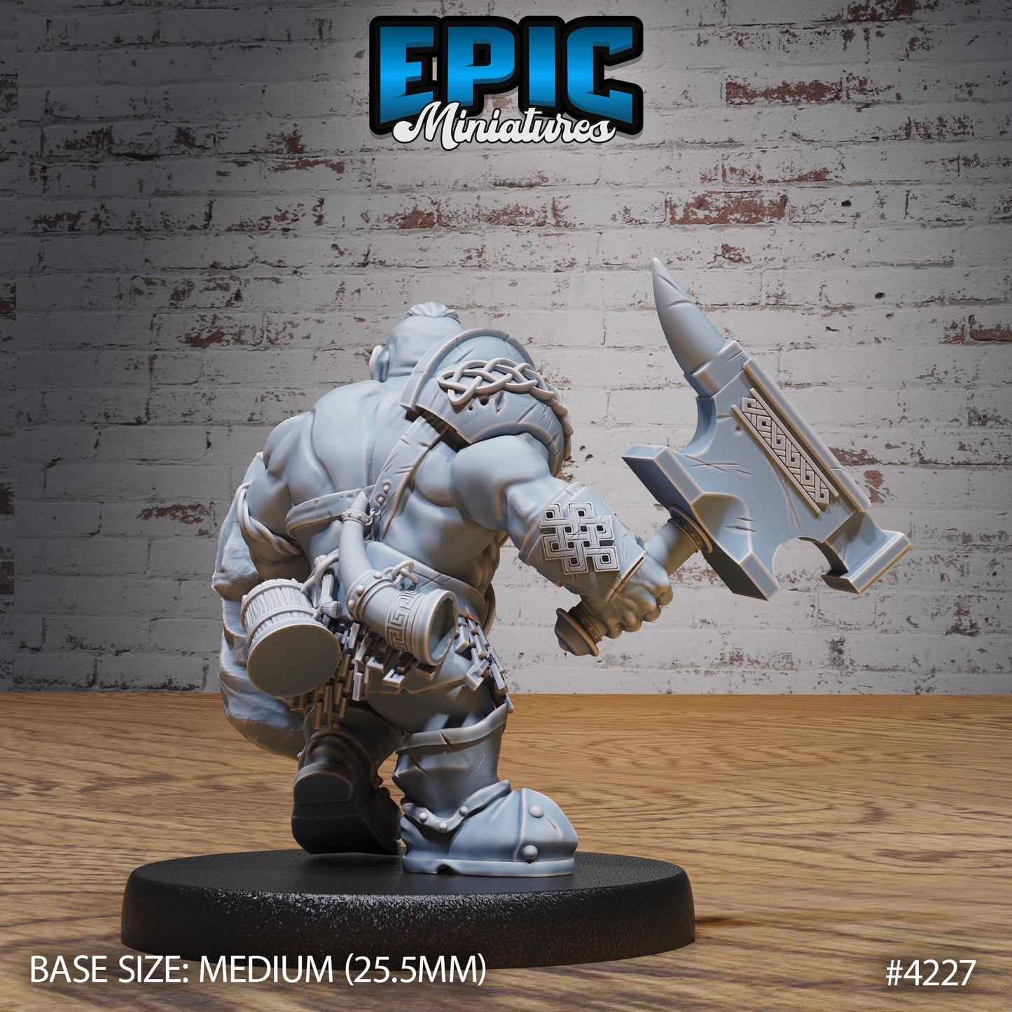 Champion Dwarf - Epic Miniatures