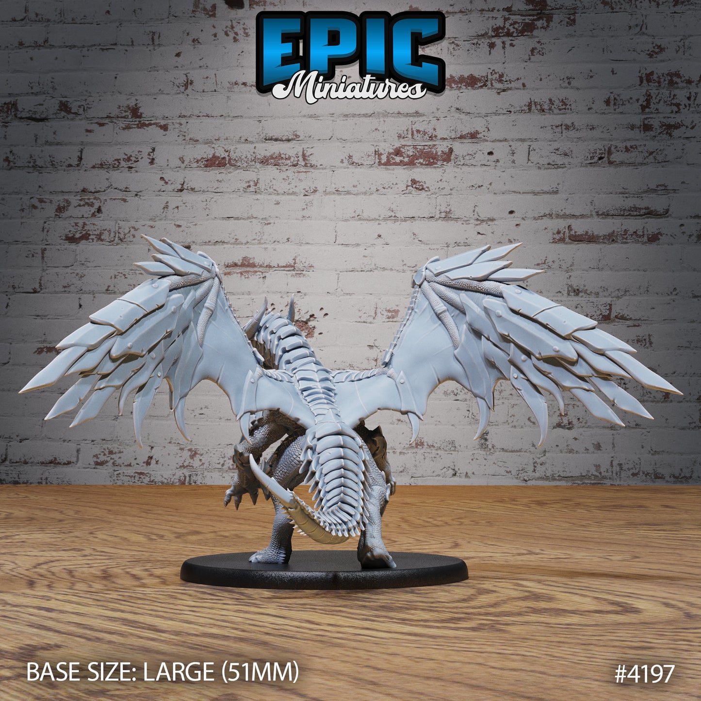 Armoured Dragon (3 Variants Available) - Epic Miniatures