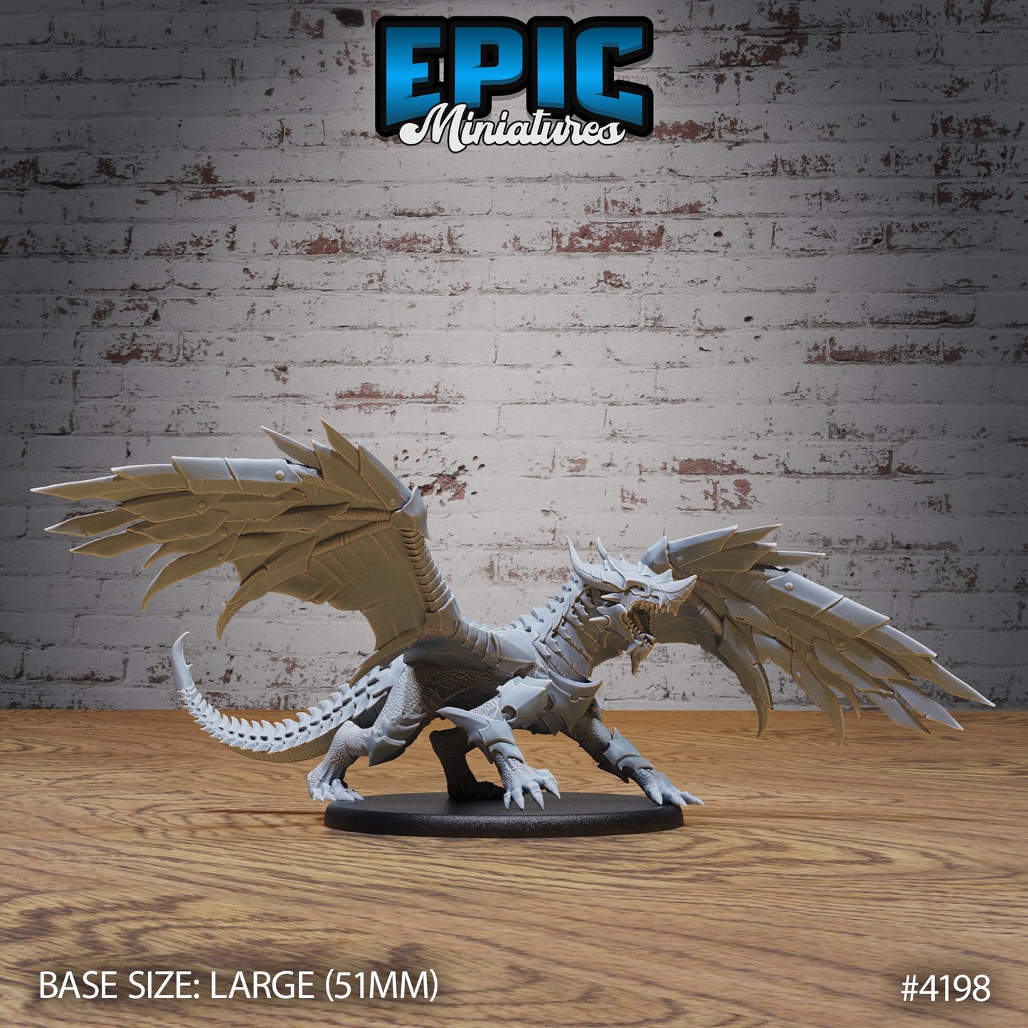 Armoured Dragon (3 Variants Available) - Epic Miniatures