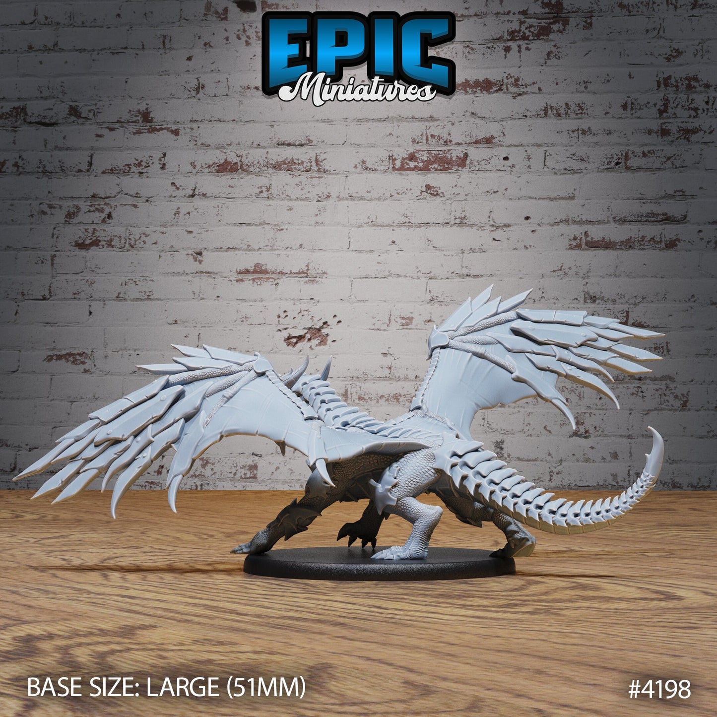 Armoured Dragon (3 Variants Available) - Epic Miniatures